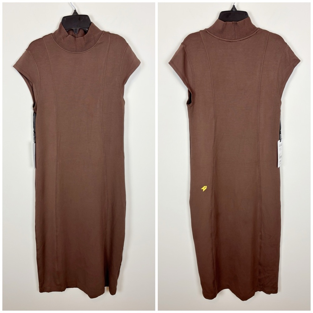 VARLEY Taunton Midi Dress in Chestnut Size S - Picture 2 of 10